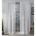 Ati Home Belgian Sheer Hidden Tab Top Curtain Panel Pair