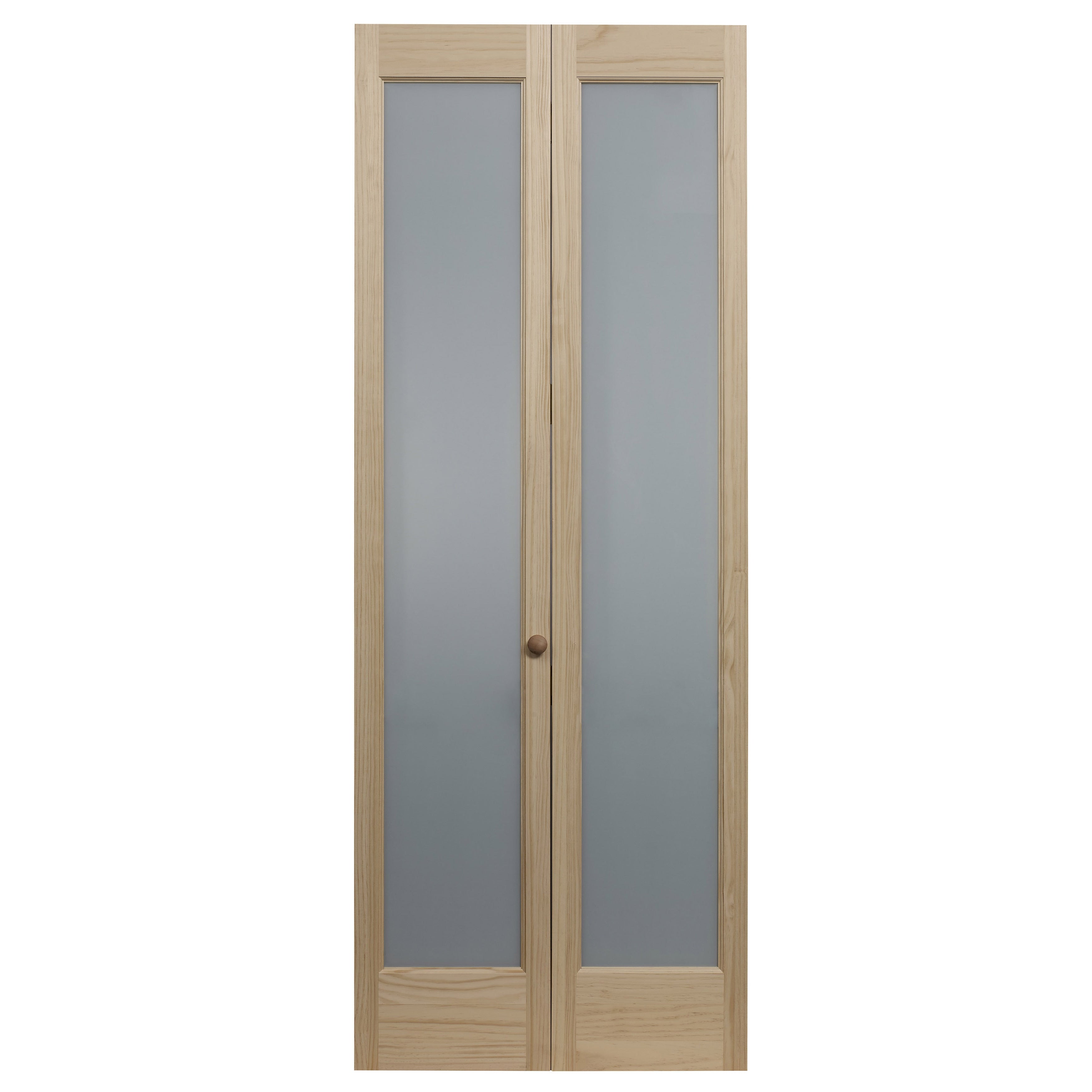 Awc 337 Frosted Full Glass 24 Inch X 80.5 Inch Unfinished Bifold Door