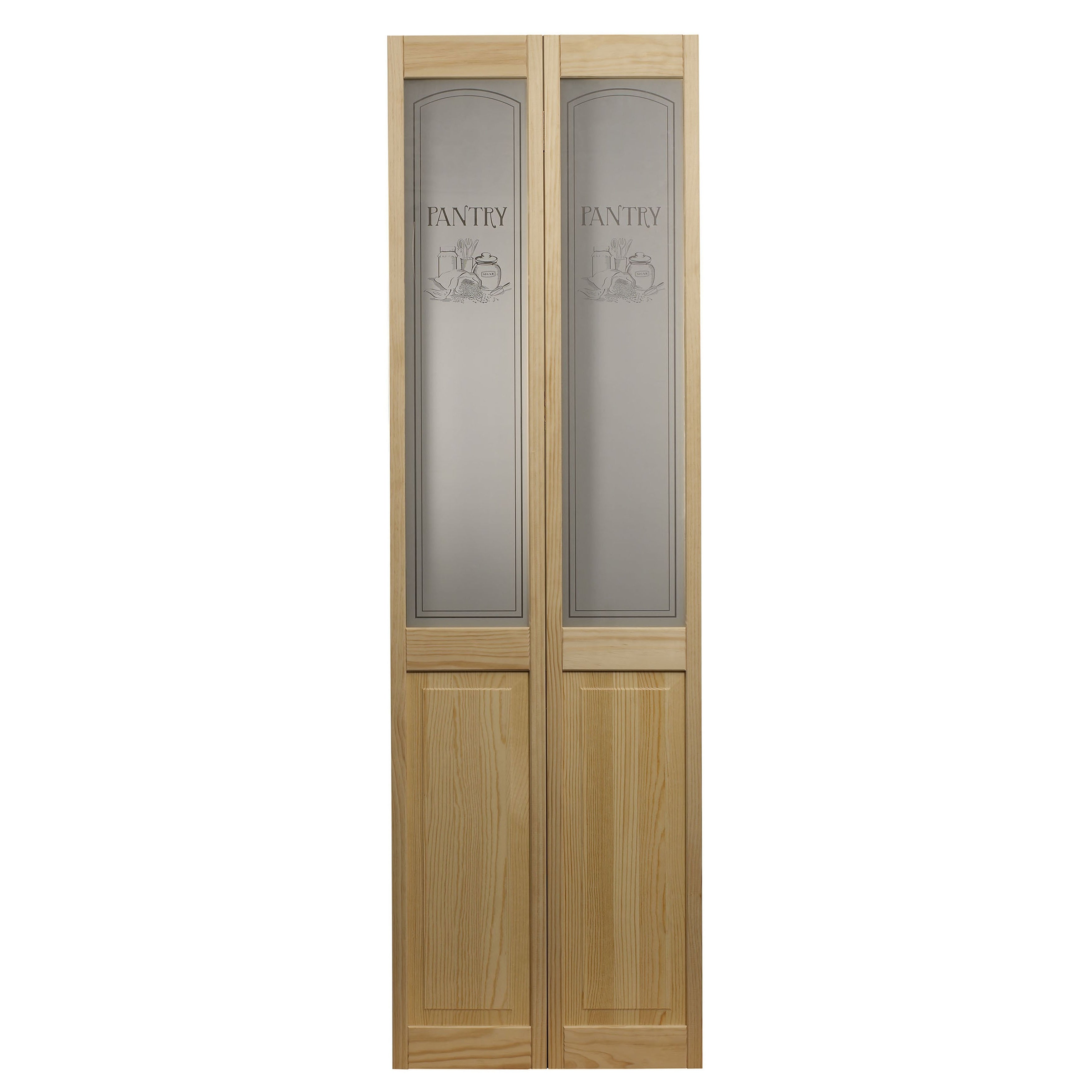 Awc 647 Pantry Glass 24 Inch X 80.5 Inch Unfinished Bifold Door