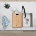 25 L X 19 W Undermount Kitchen Sink Single Bowl With Grid And Strainer 25 L X 19 W X 10 D
