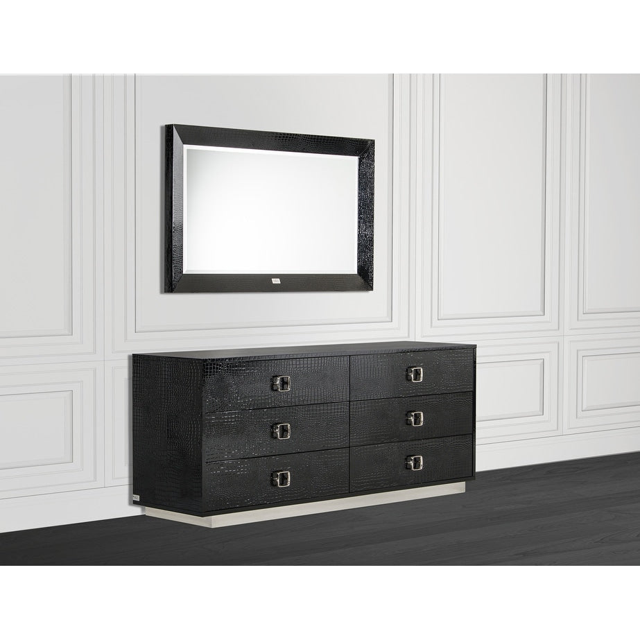 A X Victoria Modern Black Crocodile Dresser