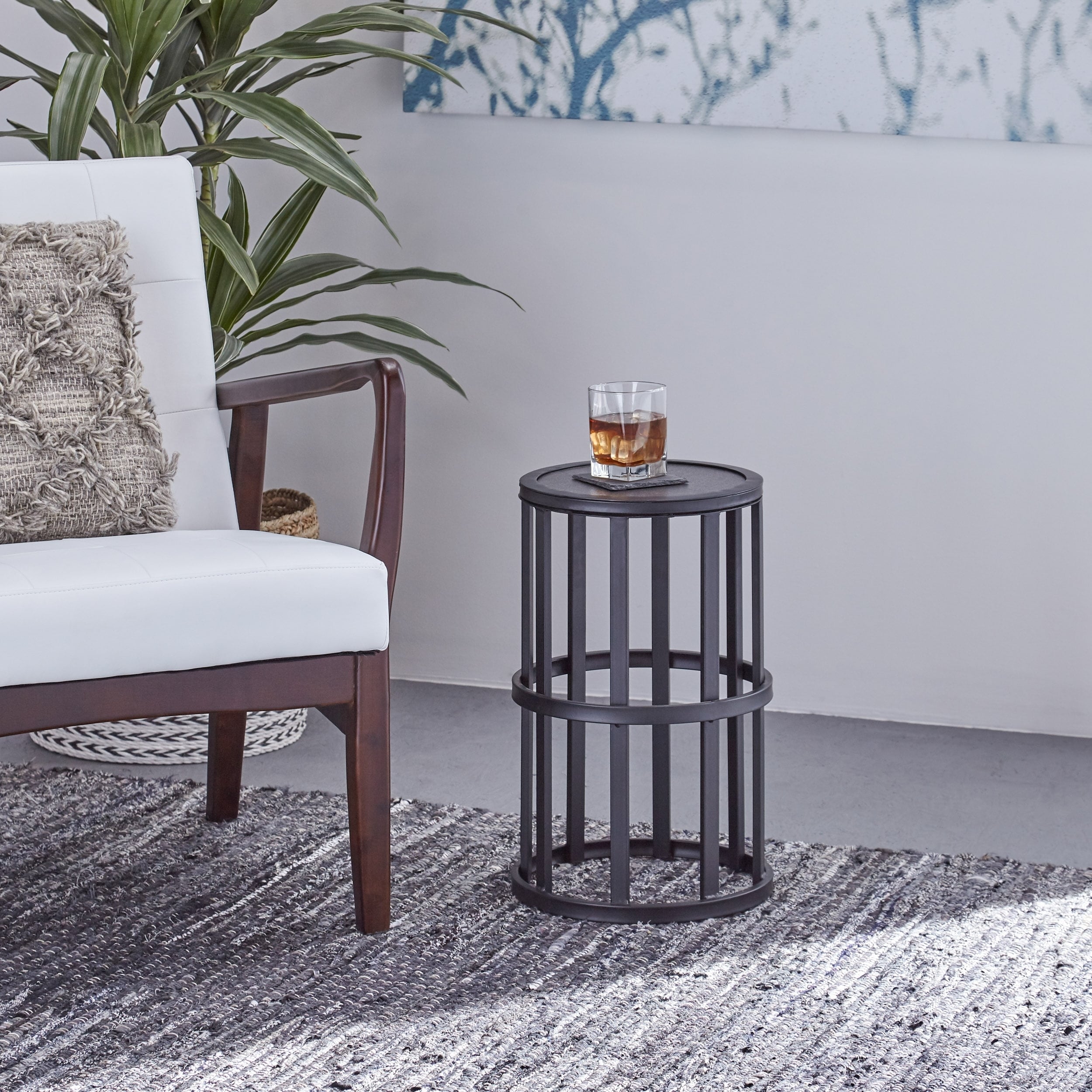 Aaleah Industrial 11 Inch Side Table By Christopher Knight Home