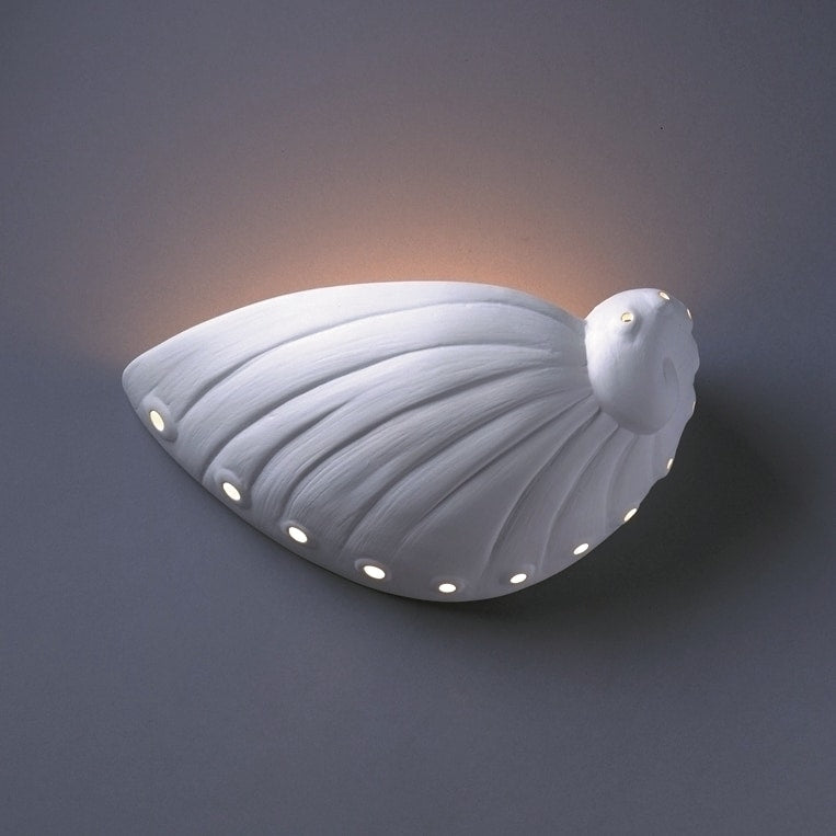 Abalone Shell Ceramic 1 Light Sconce