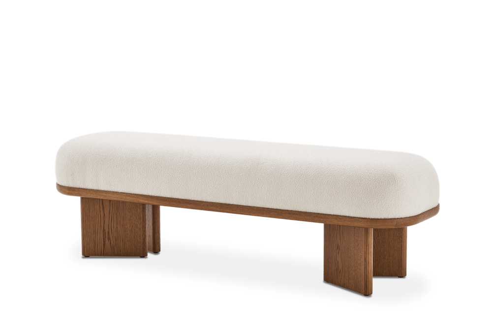 Abbey Performance Bouclé Bench