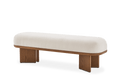 Abbey Performance Bouclé Bench