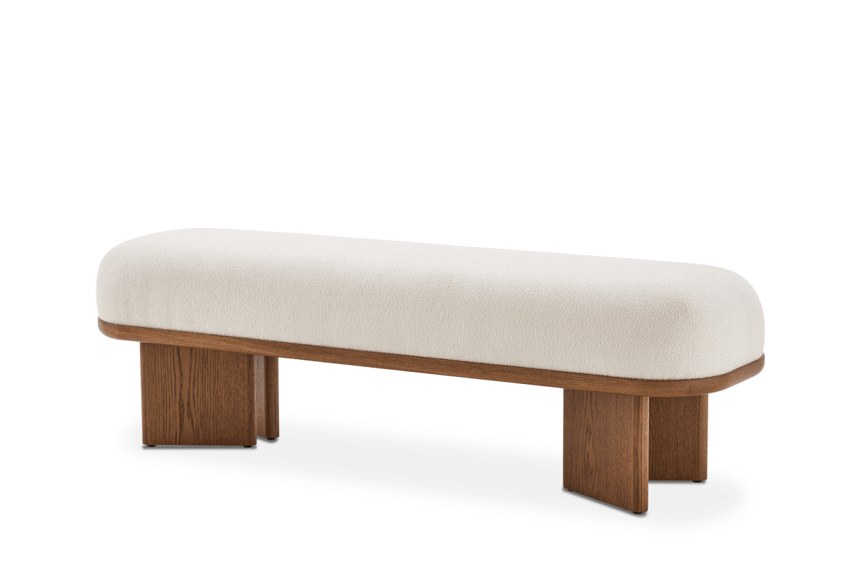Abbey Performance Bouclé Bench
