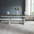 Abbey Park Antique White Trestle Table Antique White
