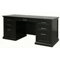 Abby Modern Wood Credenza Desk Black