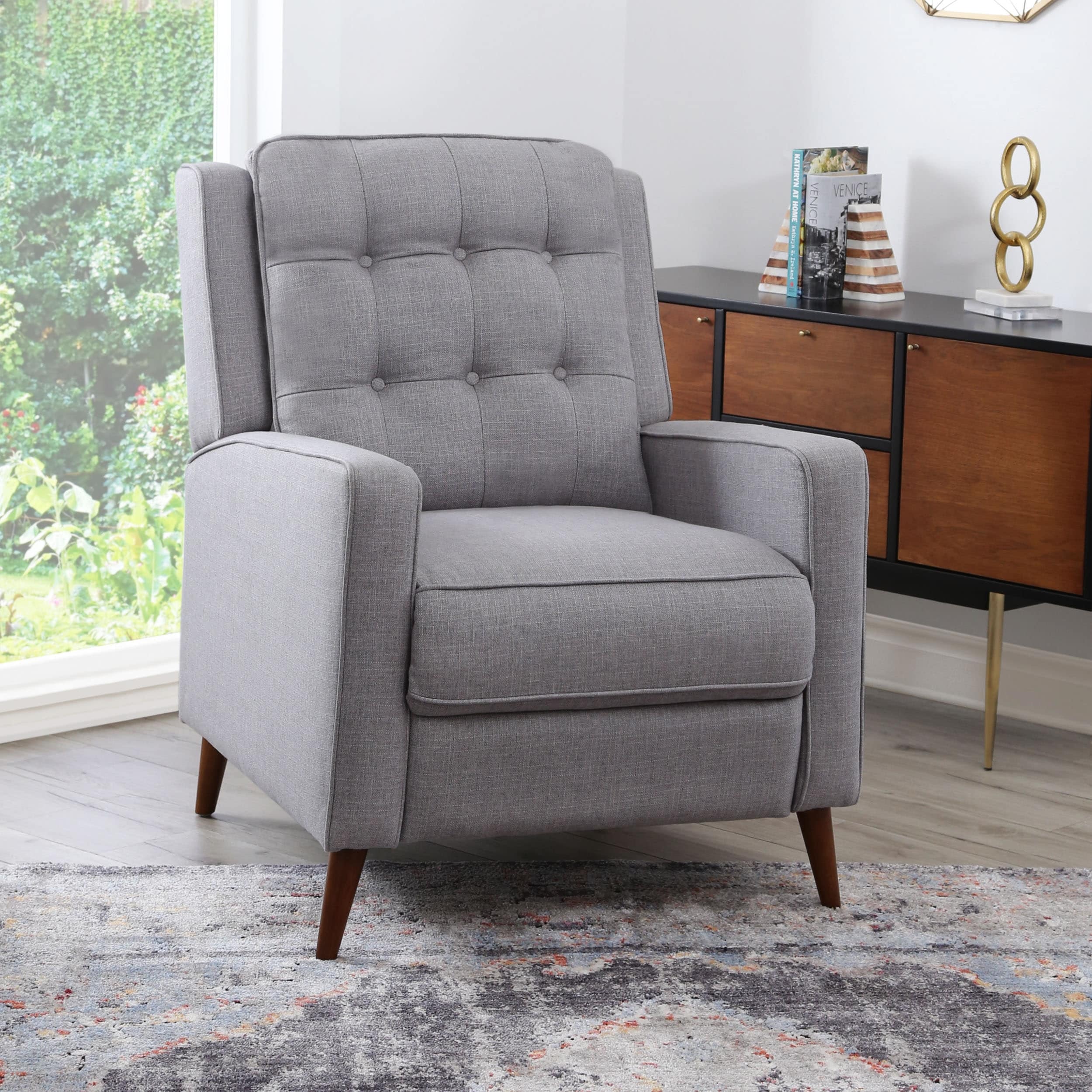 Abbyson Indio Mid Century Pushback Recliner