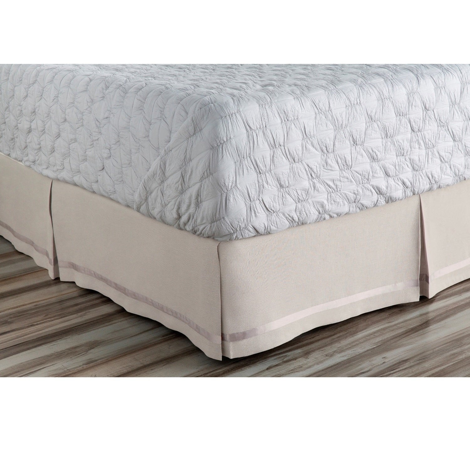 Abdiel Geometric Linen Polyester Bed Skirt