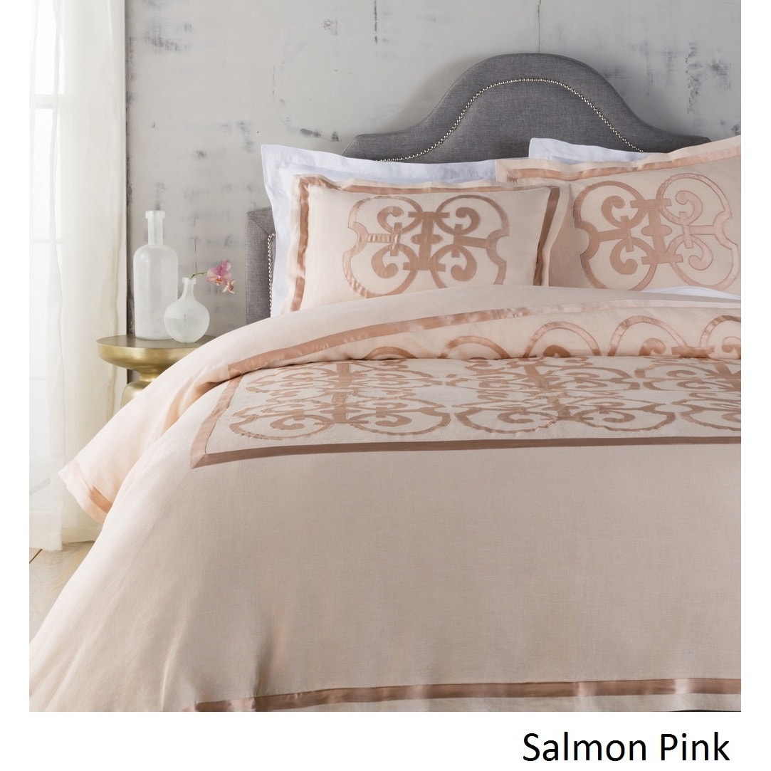 Abdiel Geometric Linen Polyester Duvet Set