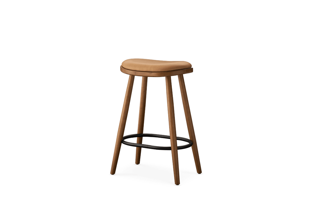 Abel Leather Counter Stool