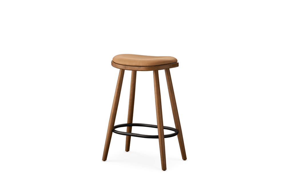 Abel Leather Counter Stool