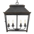 Carbon Loft Barton 4 Light Pendant In Antique Black Iron