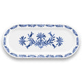 Abode Homewares Azul Melamine Serving Tray Blue 17.7 X 7.9