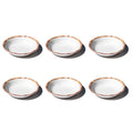 Abode Homewares Bamboo Rim Newwave Melamine Low Bowl White 8.9 Set Of 6
