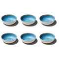 Abode Homewares Coastal Reactive Newwave Melamine Bowl Blue 7 Set Of 6