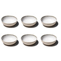 Abode Homewares Coastal Reactive Newwave Melamine Low Bowl White 7 Set Of 6