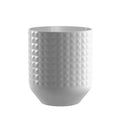 Abode Homewares Diamond Stoneware Melamine Crock White