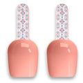 Abode Homewares Flower Fields Melamine Pet Food Scoop 2 Cups Pink Set Of 2