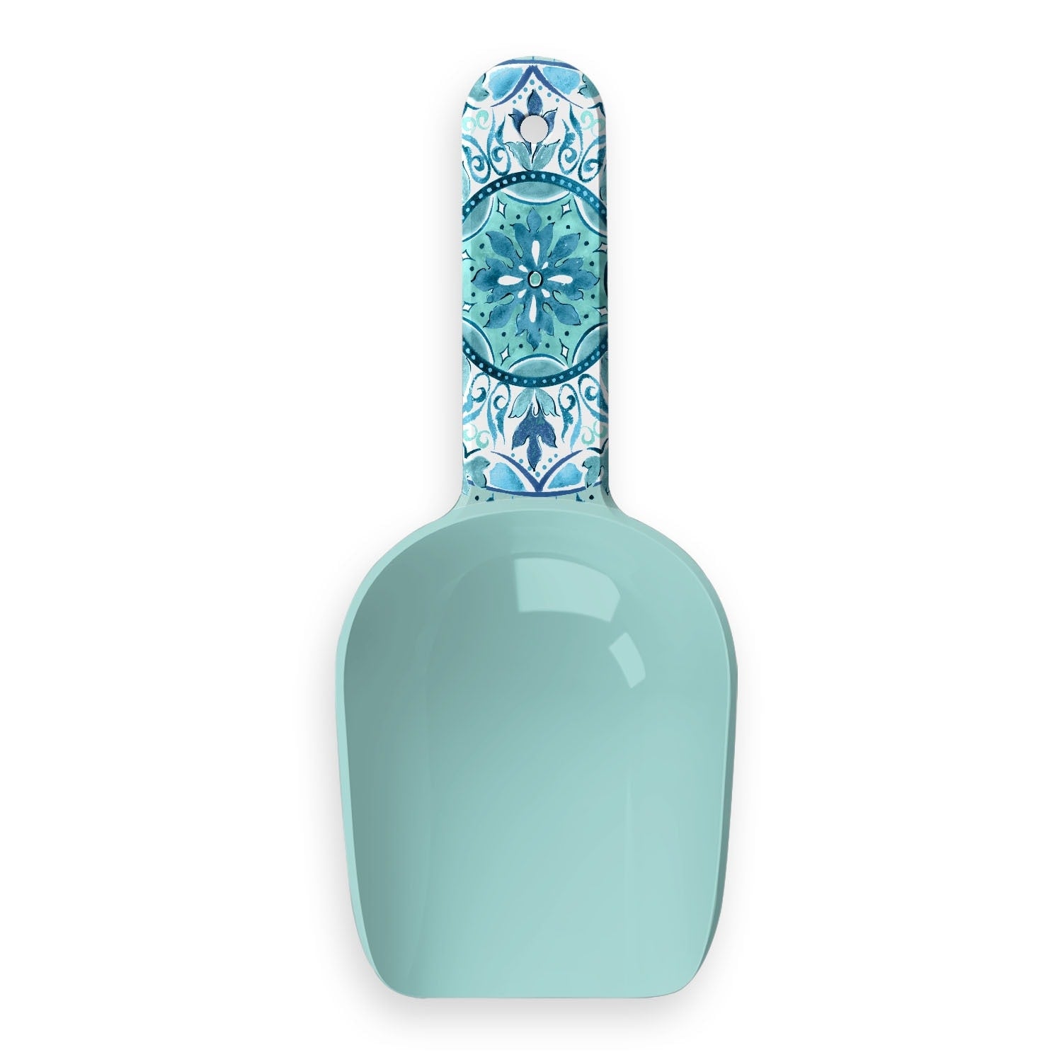 Abode Homewares Gibraltar Melamine Pet Food Scoop 2 Cups Teal Set Of 2