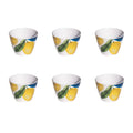 Abode Homewares Lemon Orchard Melamine Dip Bowl Yellow 4 Set Of 6