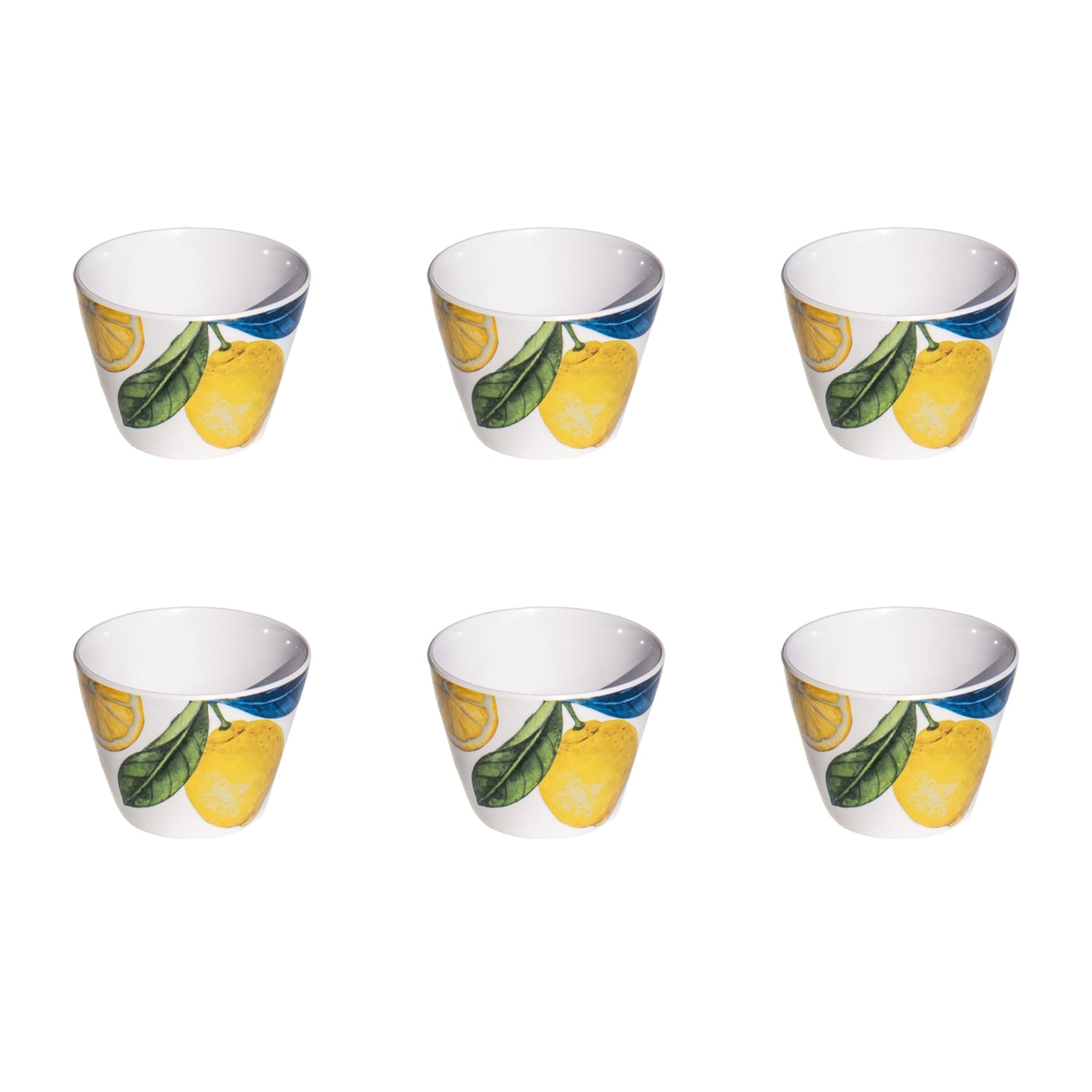 Abode Homewares Lemon Orchard Melamine Dip Bowl Yellow 4 Set Of 6