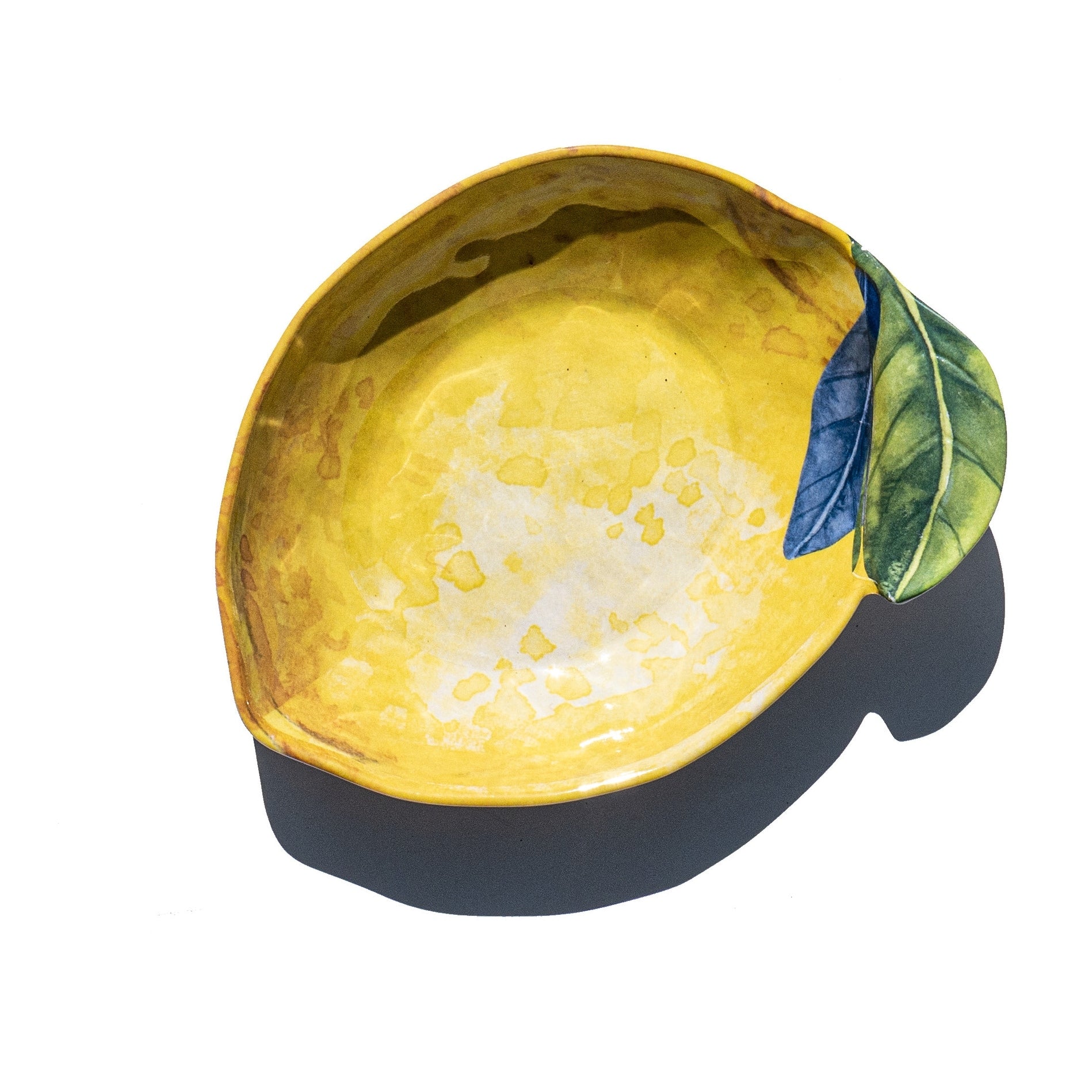 Abode Homewares Lemon Orchard Melamine Lemon Shape Bowl Yellow 8 Set Of 6