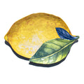Abode Homewares Lemon Orchard Melamine Lemon Shape Serving Platter Yellow 17.3