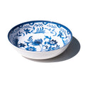 Abode Homewares Medallion Flower Melamine Serving Bowl Blue 11.9
