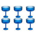 Abode Homewares Mesa Acrylic Coupe Glass 14 Oz Set Of 6