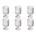 Abode Homewares Mesa Acrylic Mini Stacking Wine Glass Clear 10 Oz Set Of 6
