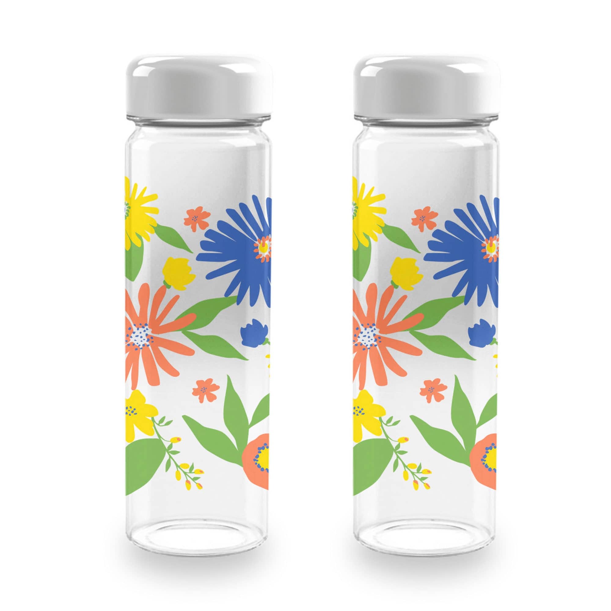 Abode Homewares Midsummer Floral Quench Water Bottle Multicolor 20 Oz
