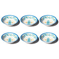 Abode Homewares Montelupo Newwave Melamine Low Bowl Multicolor 7.6 Set Of 6