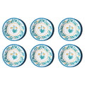 Abode Homewares Montelupo Newwave Melamine Salad Plate Multicolor 8.5 Set Of 6