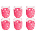 Abode Homewares Party Sleeve Flamingo Acrylic Stemless Wine Glass Pink 15.5 Oz Set Of 6