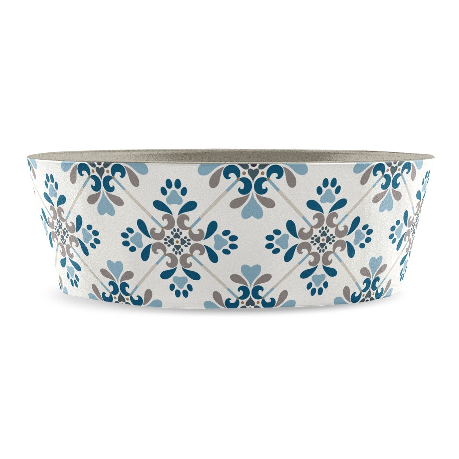 Abode Homewares Pawsitano Tile Planta Pet Bowl White Set Of 2