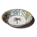 Abode Homewares Rainforest Palm Melamine Serving Bowl Green 13.8