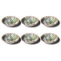 Abode Homewares Rainforest Palm Newwave Melamine Low Bowl Green 8.9 Set Of 6