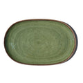 Abode Homewares Retreat Pottery Melamine Oval Platter Green 16.9 X 10.9