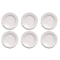 Abode Homewares Scallop Newwave Melamine Dinner Plate Cream 10.5 Set Of 6