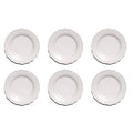 Abode Homewares Scallop Newwave Melamine Salad Plate Cream 8.7 Set Of 6