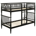 Abram Windsor Twin Over Twin Wood Bunk Bed With Ladder