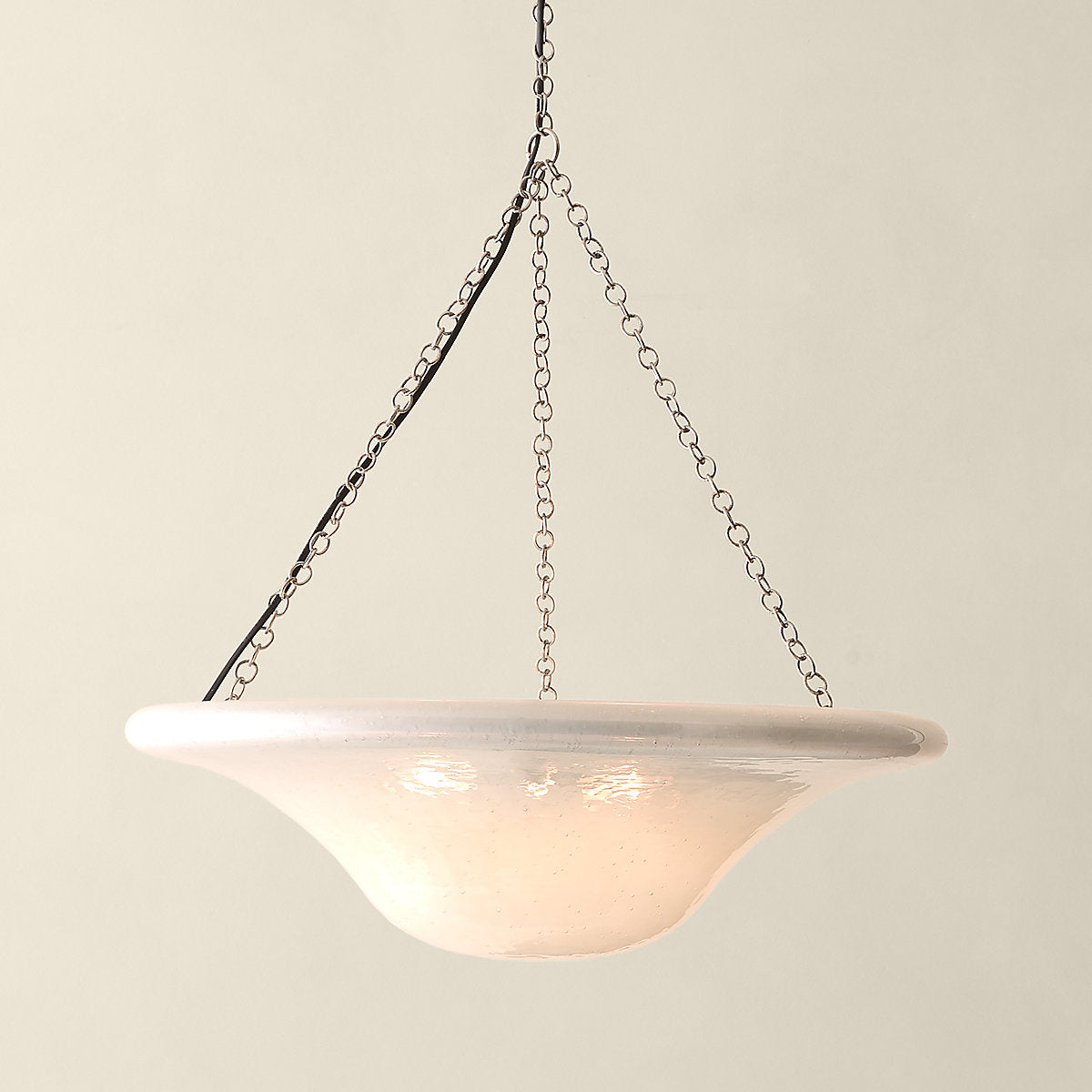 Abryn Textured Glass Flush Mount Light