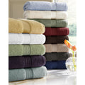 Absorbent Two Ply Ring Spun Cotton Solid Colored 6 Piece Towel Set