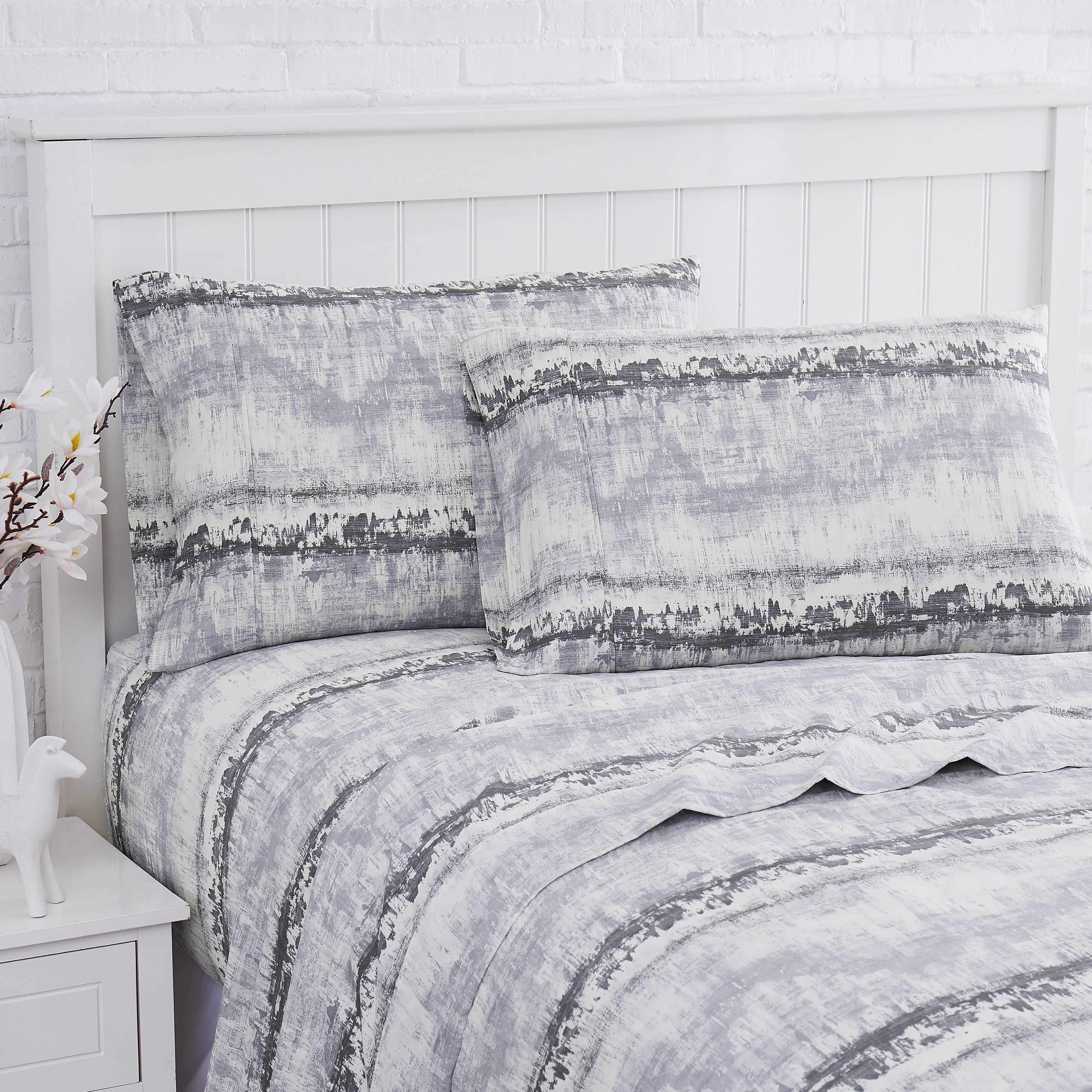 Abstract 100 Cotton Sateen Extra Deep Pocket Sheet Set