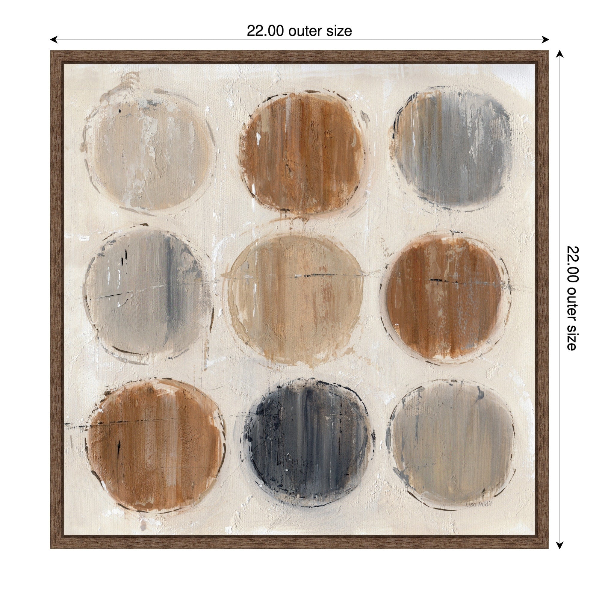Abstract Balance Viii By Lisa Audit Framed Canvas Wall Art Print
