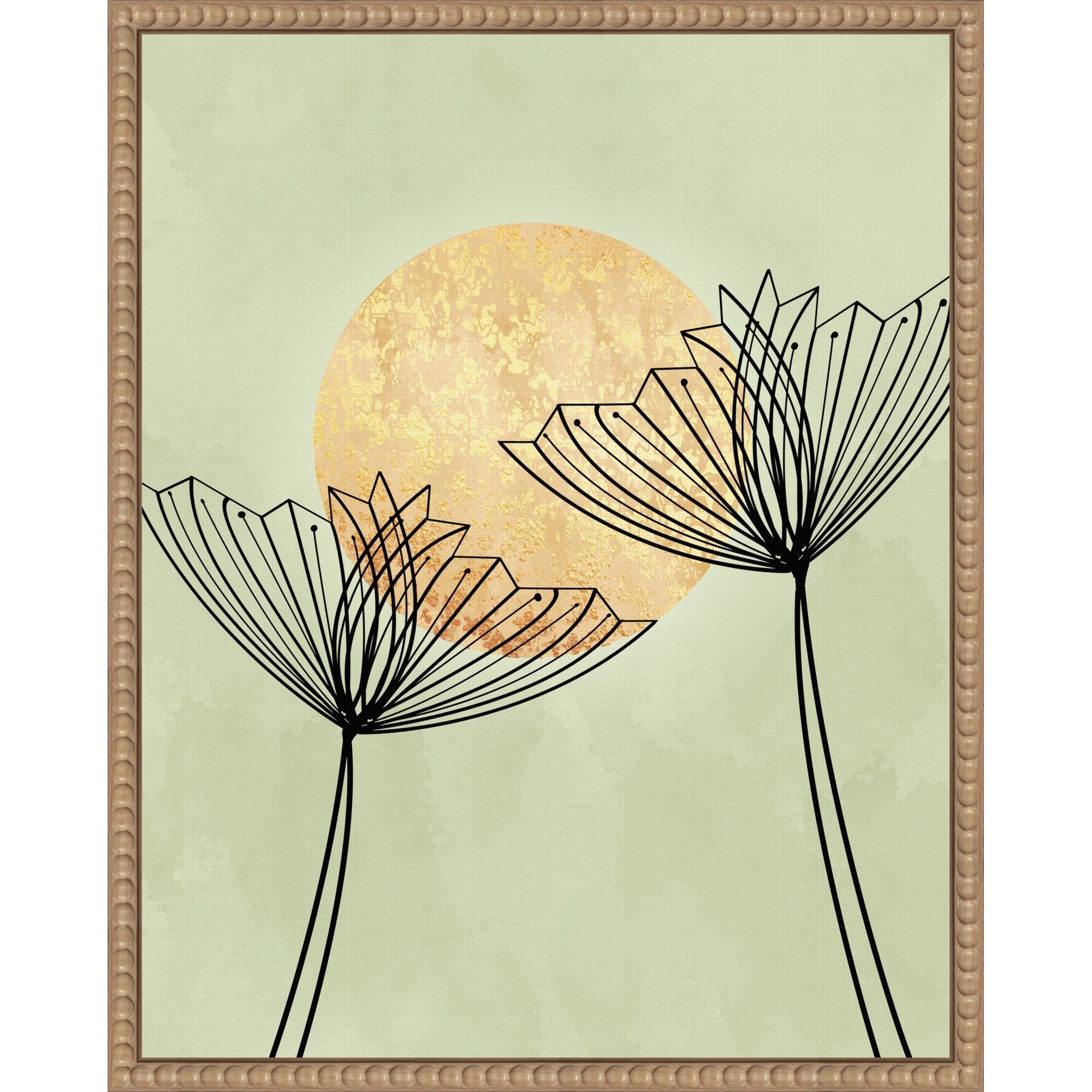 Abstract Botanicals By Sannel Larson Framed Canvas Wall Art Print