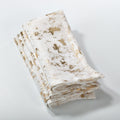 Abstract Brushed Foil Design Napkin Set Of 4