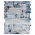 Abstract Grey Blue Area Rug